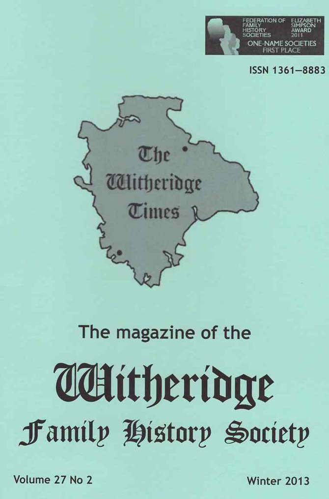 Photo - Front Page of the Witheridge Times